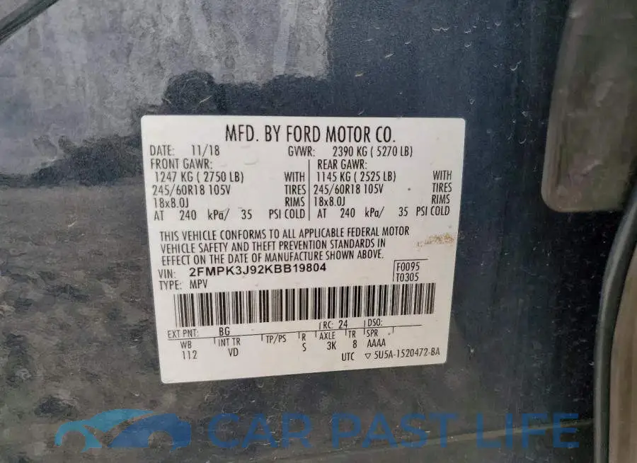 2FMPK3J92KBB19804# 14