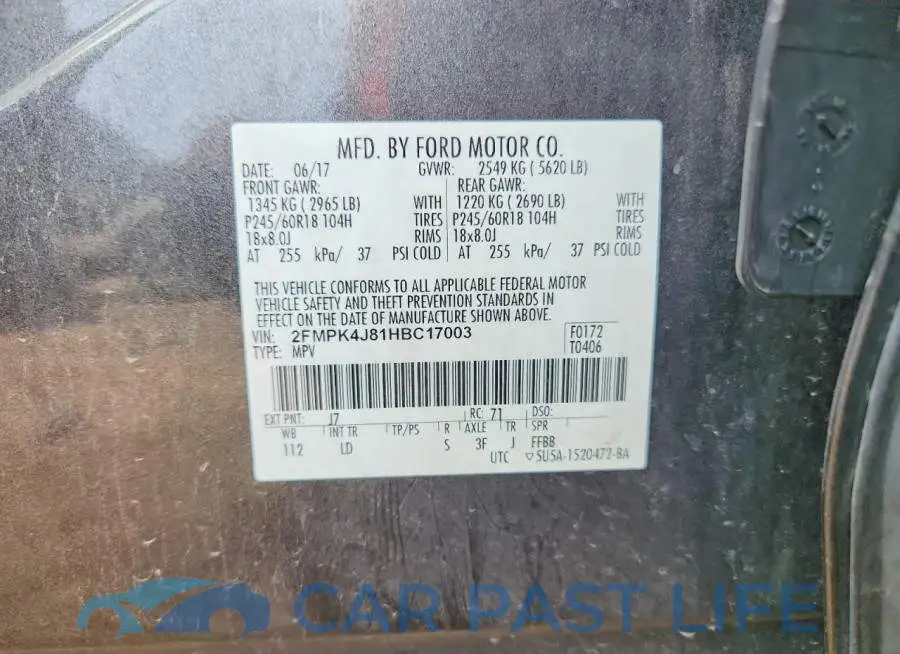 2FMPK4J81HBC17003# 12