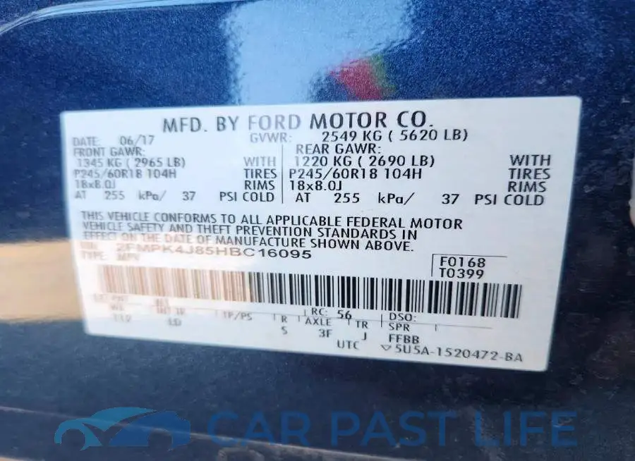 2FMPK4J85HBC16095# 13