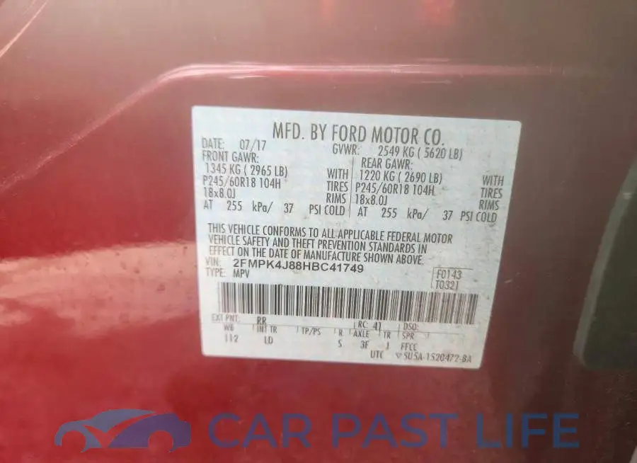 2FMPK4J88HBC41749# 14