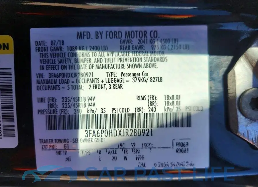 3FA6P0HDXJR280921# 12