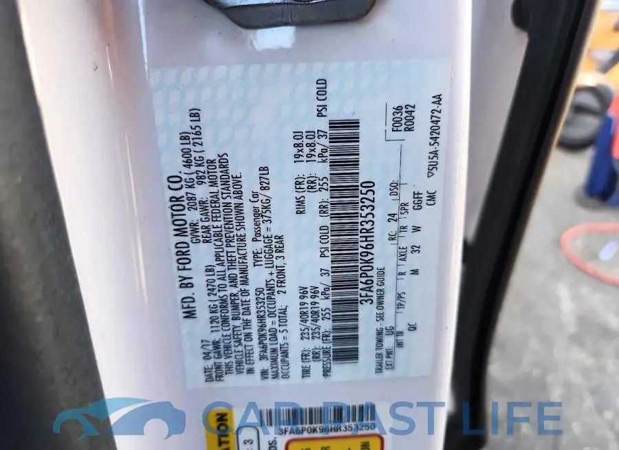 3FA6P0K96HR353250# 12