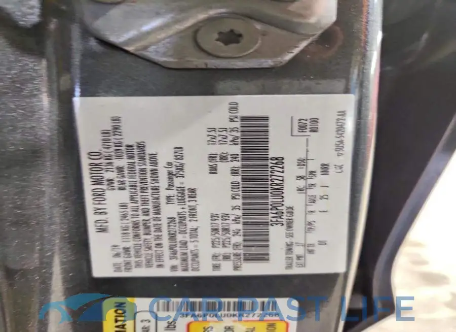 3FA6P0LU0KR272268# 12