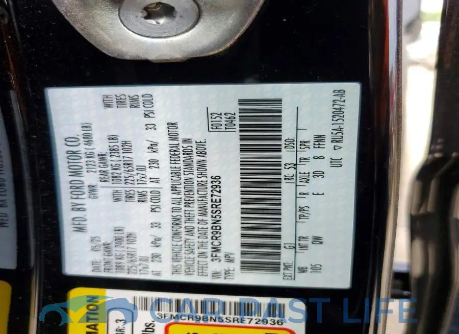 3FMCR9BN5SRE72936# 12