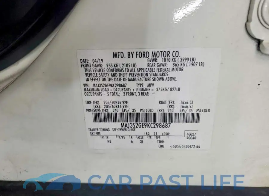 MAJ3S2GE9KC298687# 13