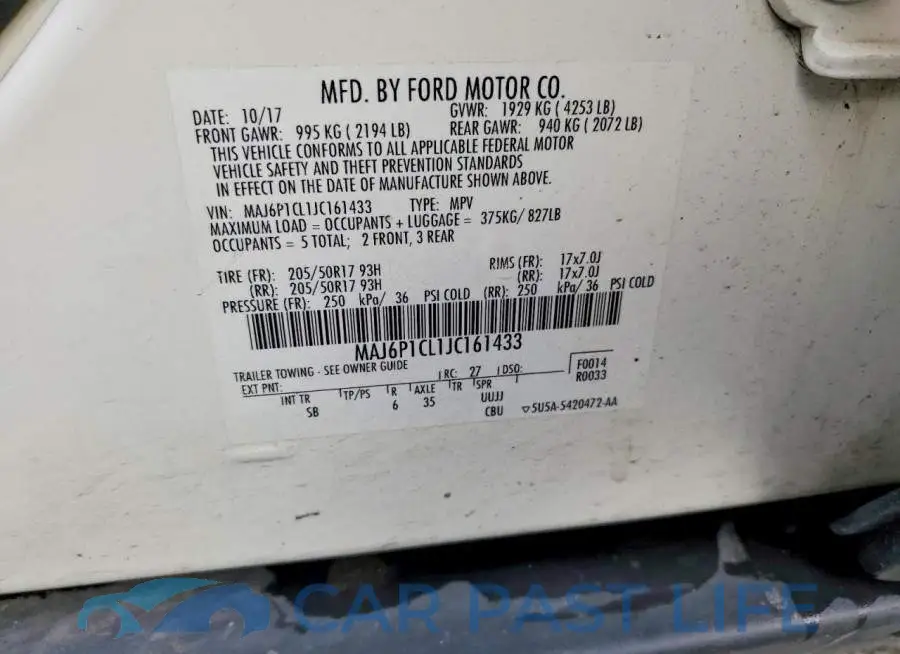 MAJ6P1CL1JC161433# 13