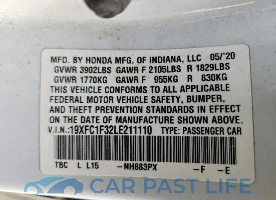 19XFC1F32LE211110# 13