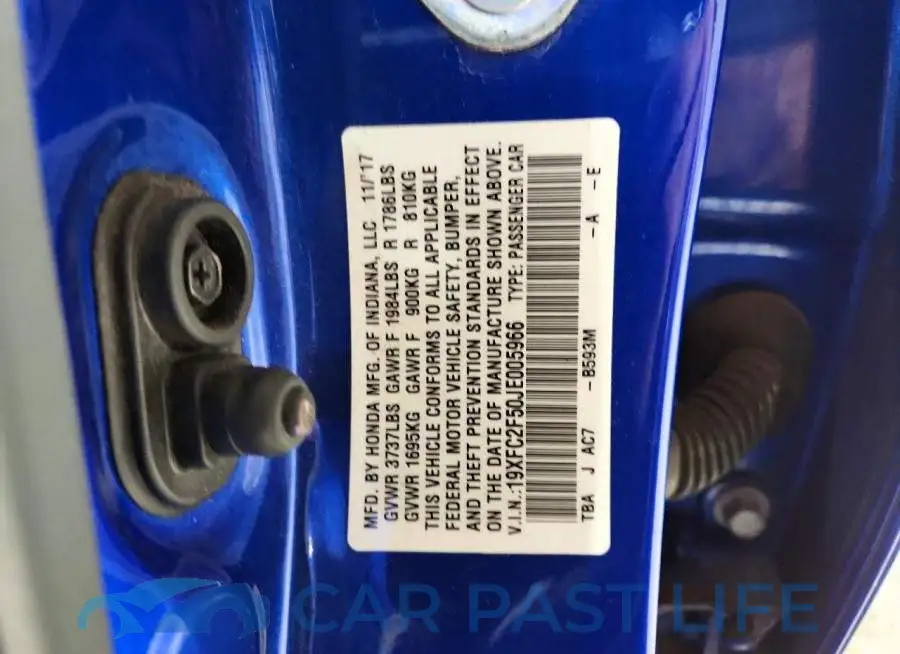19XFC2F50JE005966# 12
