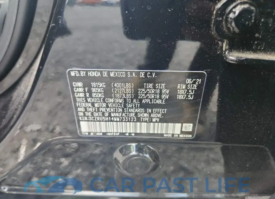 3CZRU5H14MM733123# 13