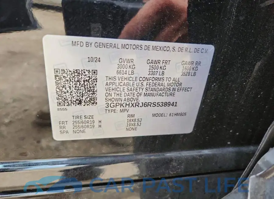 3GPKHXRJ6RS538941# 12