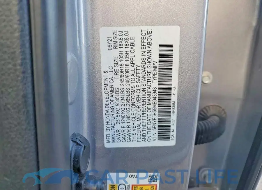 5FNYF5H55MB043948# 13