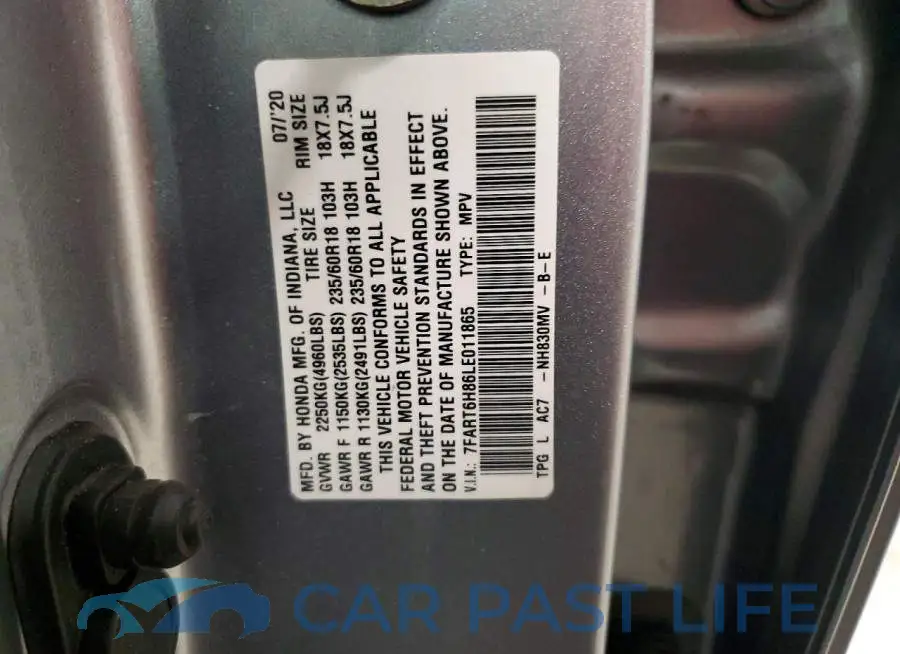 7FART6H86LE011865# 13