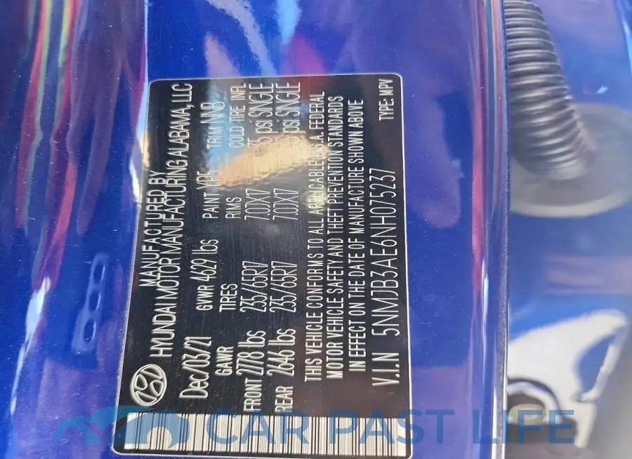 5NMJB3AE6NH075237# 13