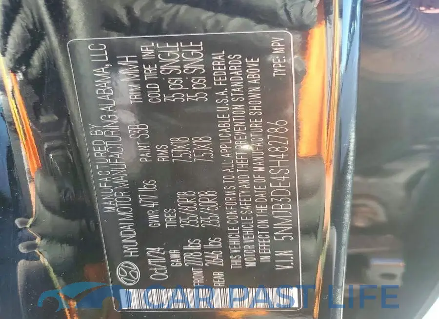 5NMJB3DE4SH482786# 13