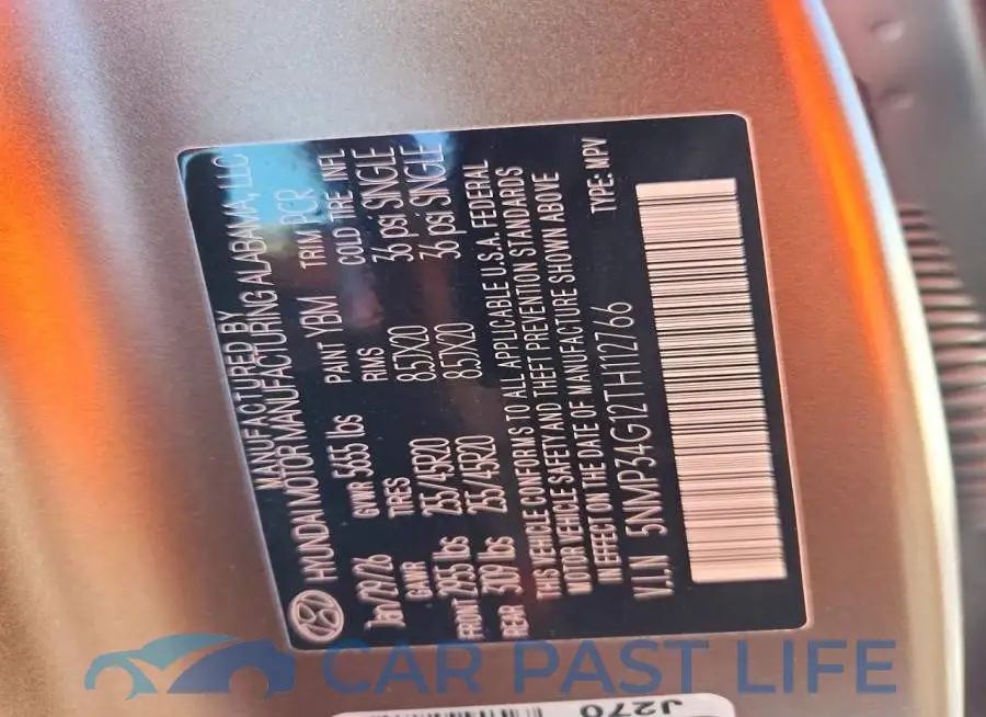 5NMP34G12TH112766# 12