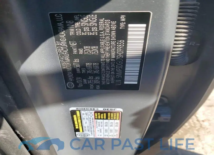 5NMP3DGL7SH099836# 13