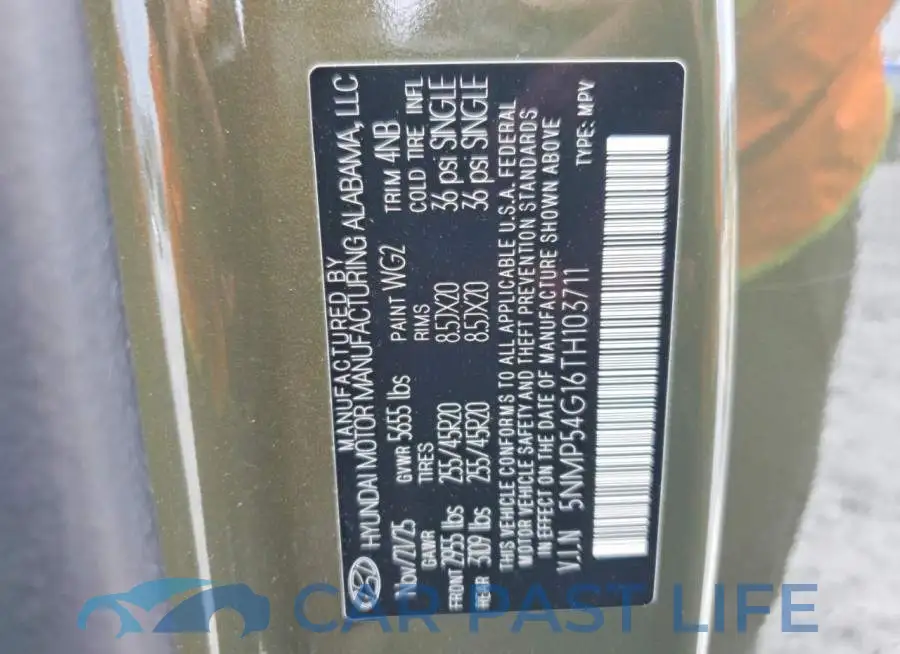 5NMP54G16TH103711# 13