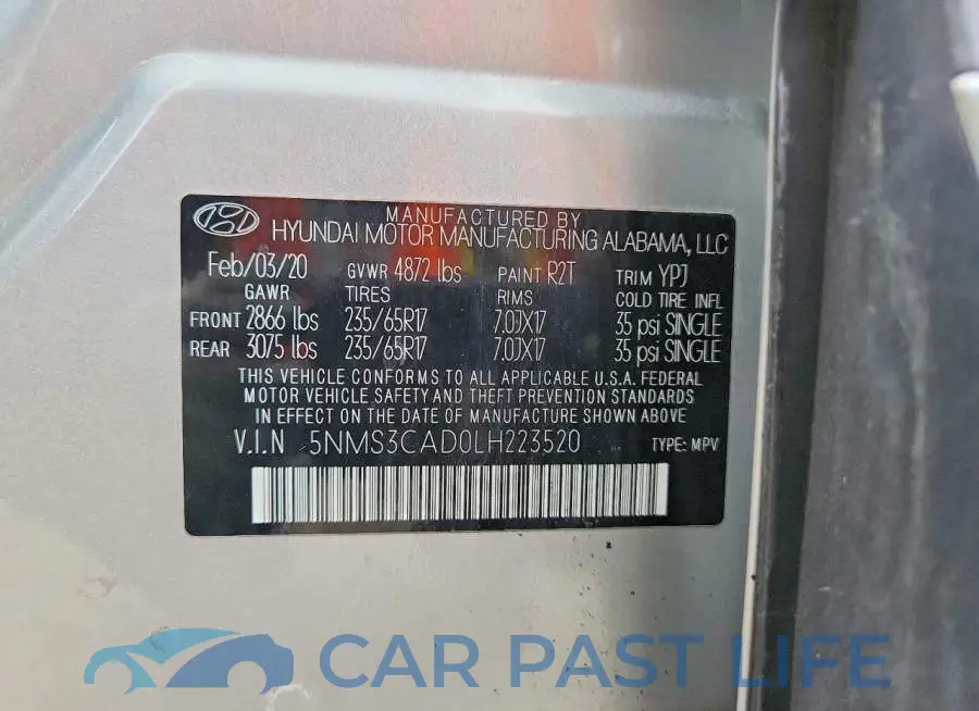 5NMS3CAD0LH223520# 13