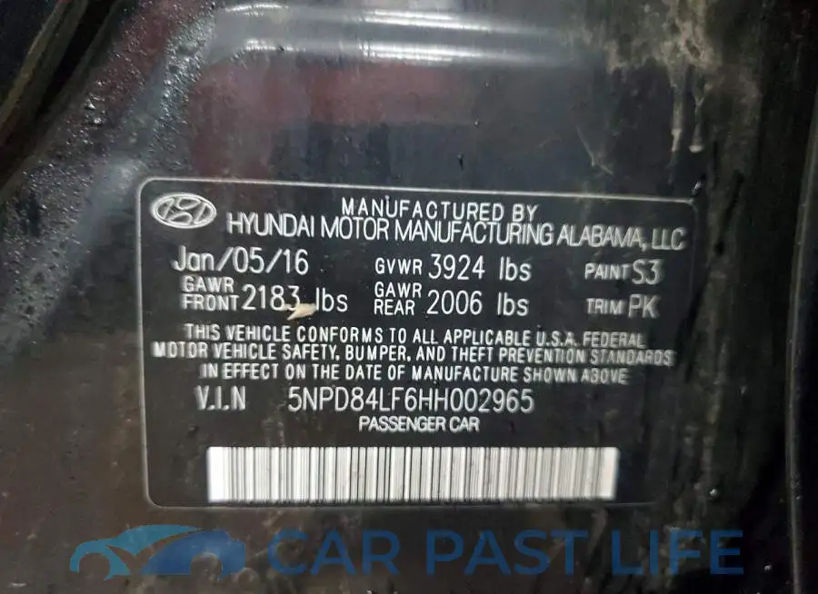 5NPD84LF6HH002965# 13