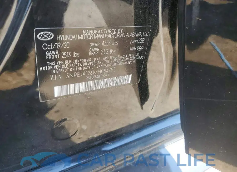 5NPEJ4J26MH084795# 12