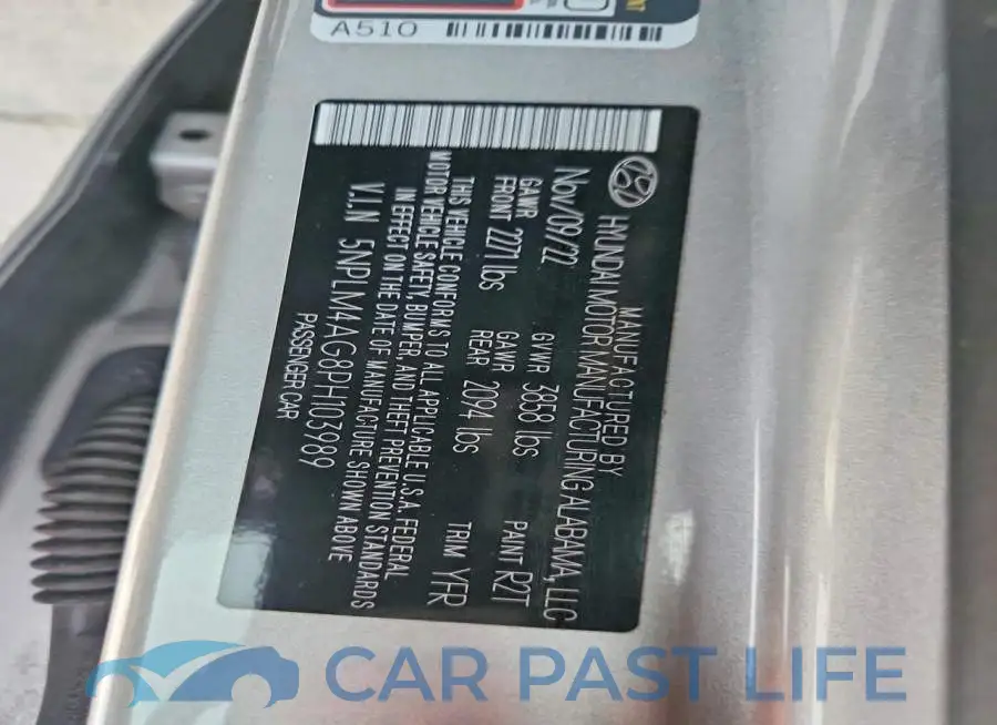 5NPLM4AG8PH103989# 13