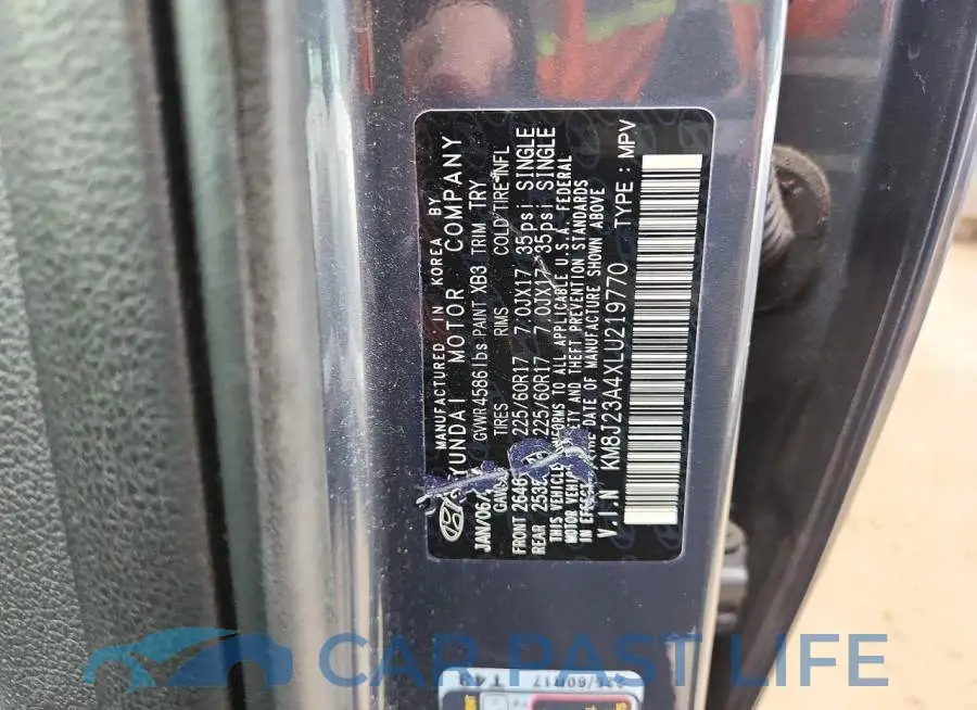 KM8J23A4XLU219770# 12