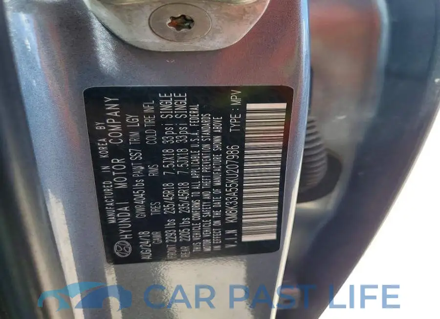 KM8K33A55KU207986# 13