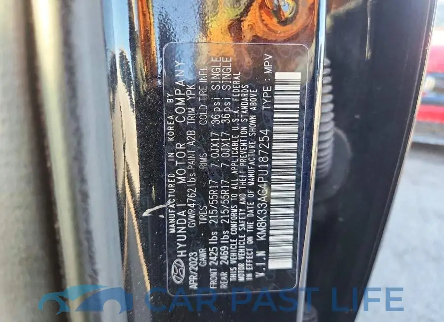 KM8K33AG4PU187254# 13