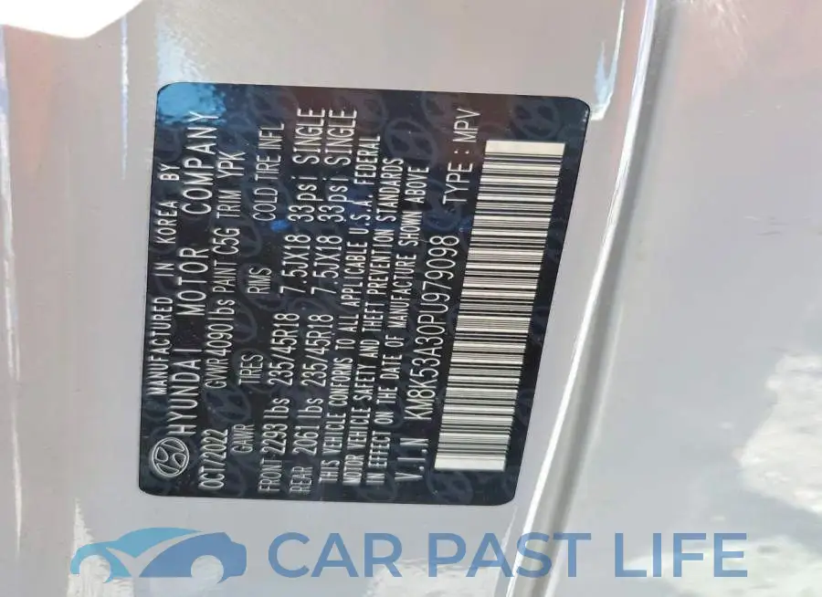 KM8K53A30PU979098# 12