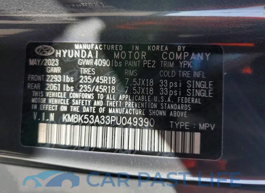 KM8K53A33PU049390# 14