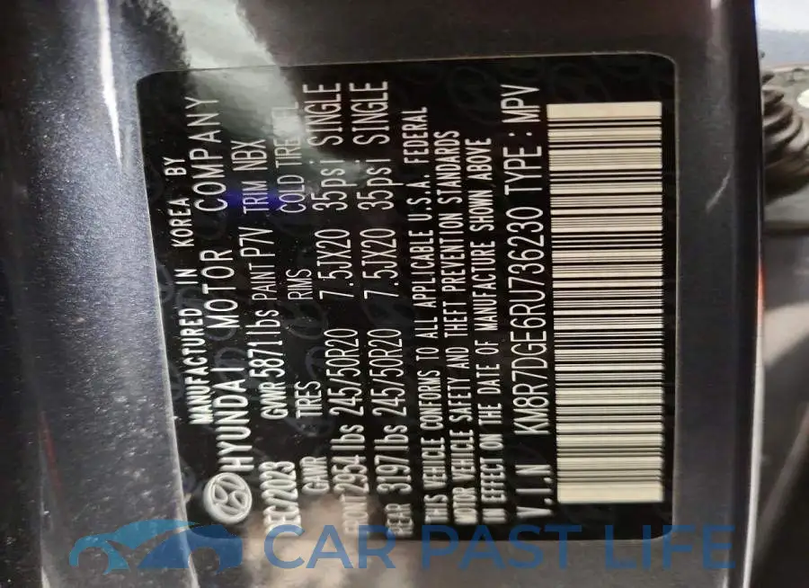 KM8R7DGE6RU736230# 14