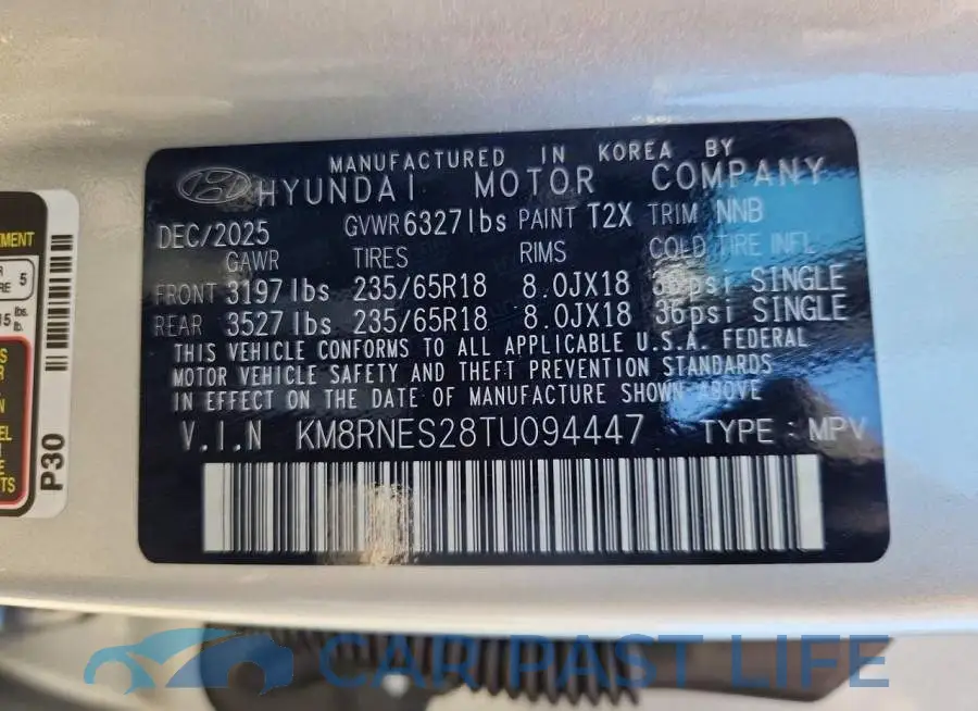KM8RNES28TU094447# 13