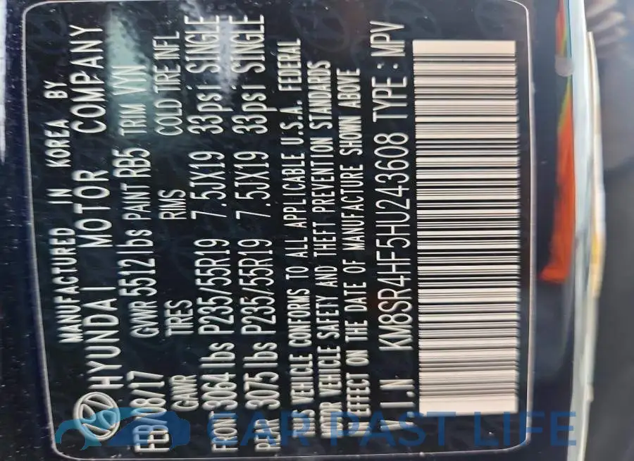 KM8SR4HF5HU243608# 13
