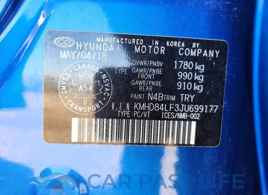 KMHD84LF3JU699177# 12