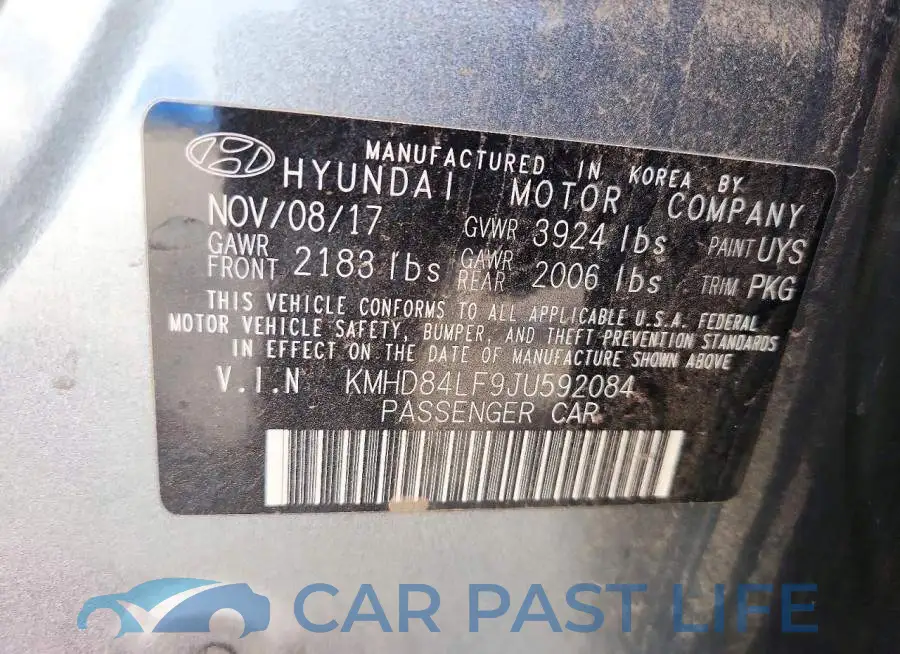 KMHD84LF9JU592084# 13