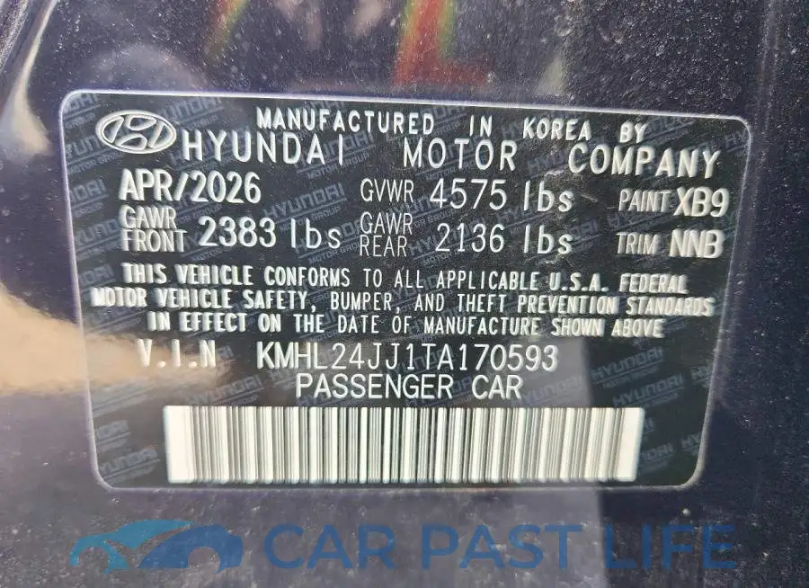 KMHL24JJ1TA170593# 12