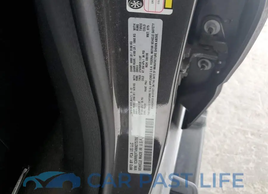 1C6RREFT4NN275786# 12