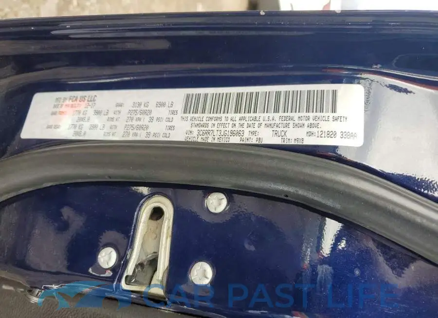 3C6RR7LT3JG196063# 12