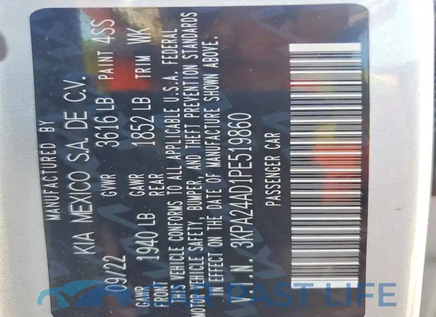 3KPA24AD1PE519860# 12