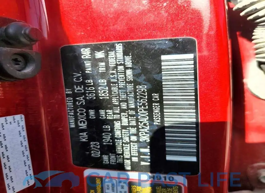 3KPA25AD0PE562298# 13
