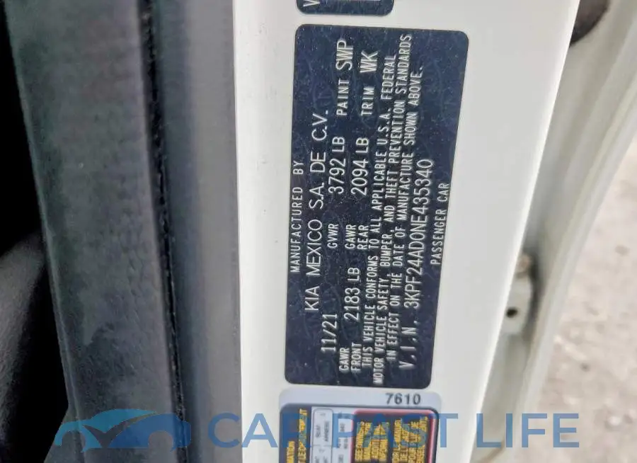 3KPF24AD0NE435340# 12