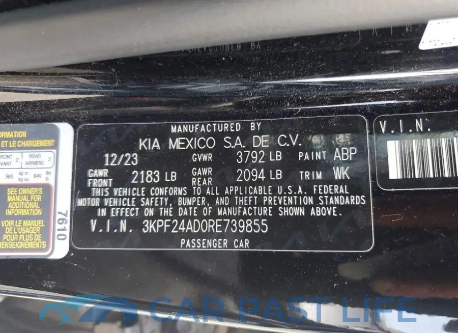 3KPF24AD0RE739855# 12