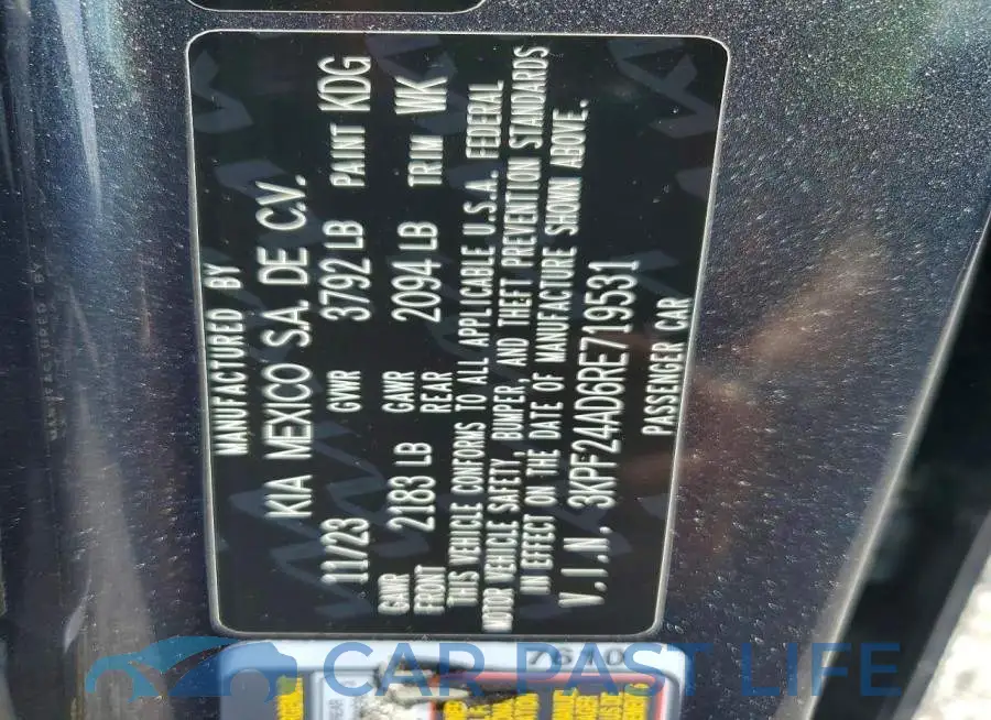 3KPF24AD6RE719531# 12