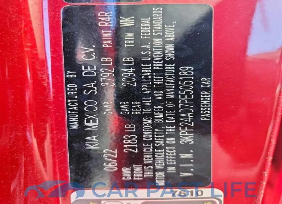 3KPF24AD7PE505189# 12
