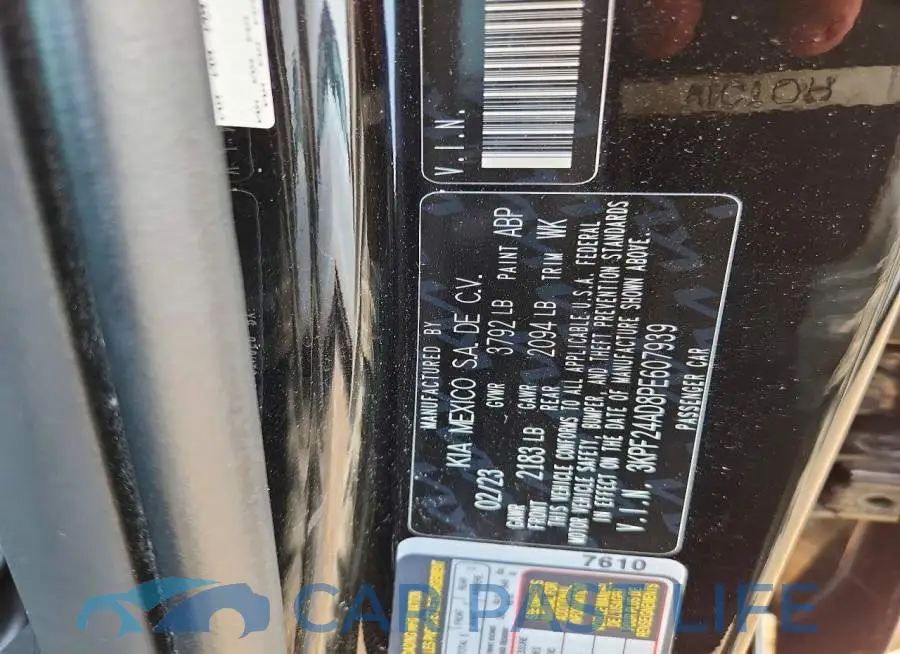 3KPF24AD8PE607939# 13
