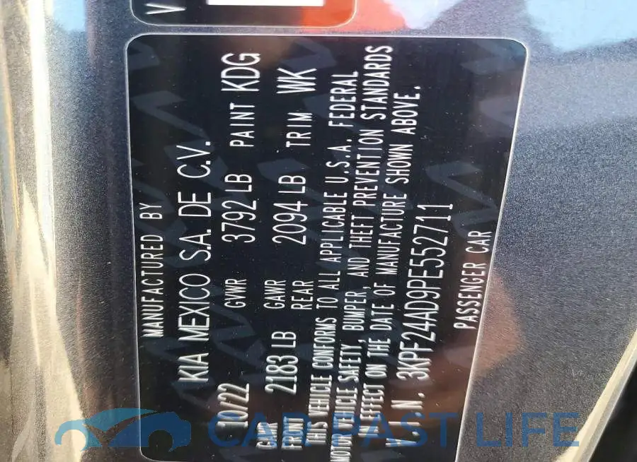 3KPF24AD9PE552711# 12