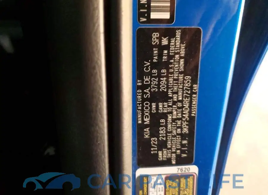 3KPF54AD4RE727859# 13