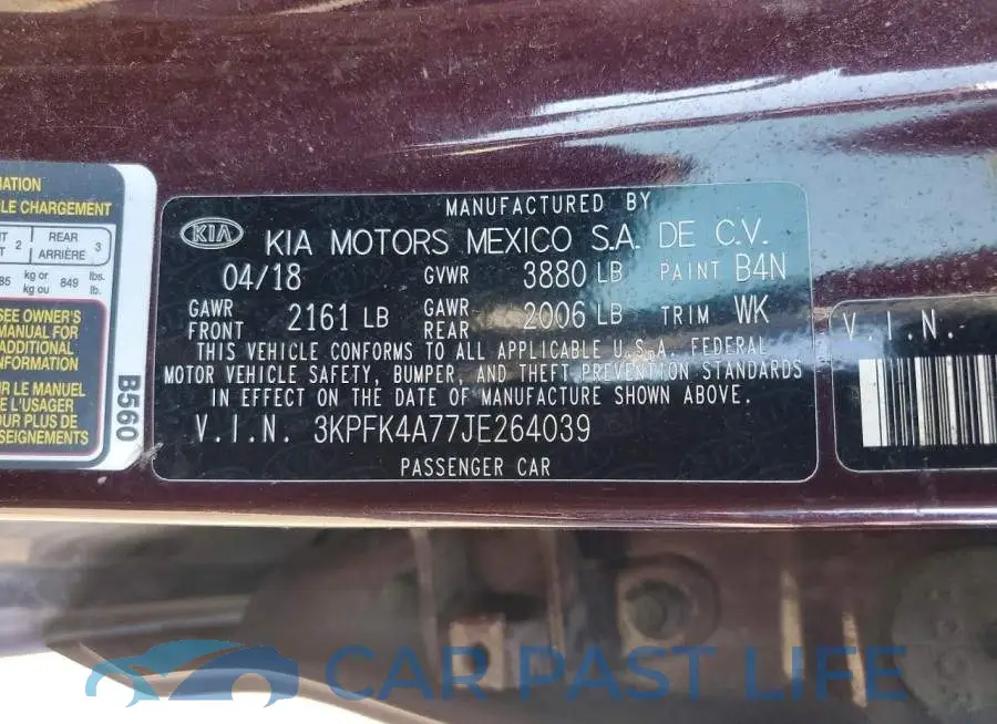 3KPFK4A77JE264039# 12