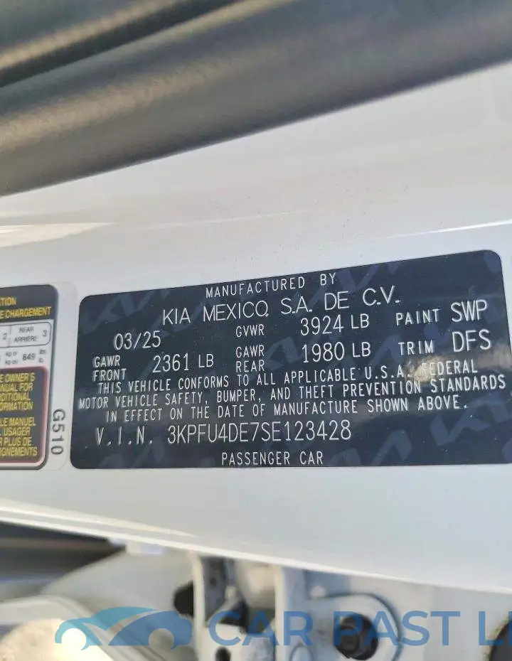 3KPFU4DE7SE123428# 13