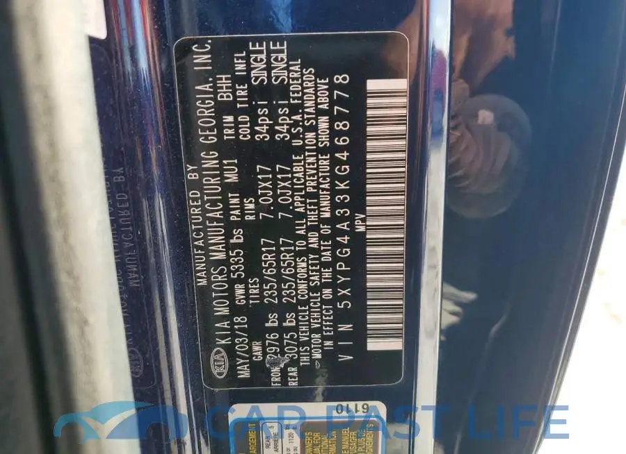 5XYPG4A33KG468778# 13